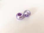 Kordelperlen violett perlmutt 1 Paar